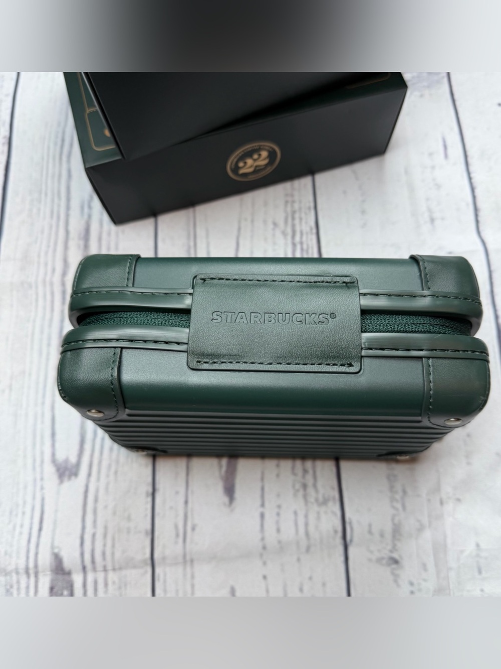 New Starbucks Korea 2021 SS 22nd Anniversary Hard Pouch Bag Case Limited Edition - Picture 3 of 13